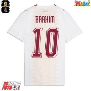 Marruecos Brahim Diaz #10 Segunda Equipación Mujer Mundial 2026 Manga Corta